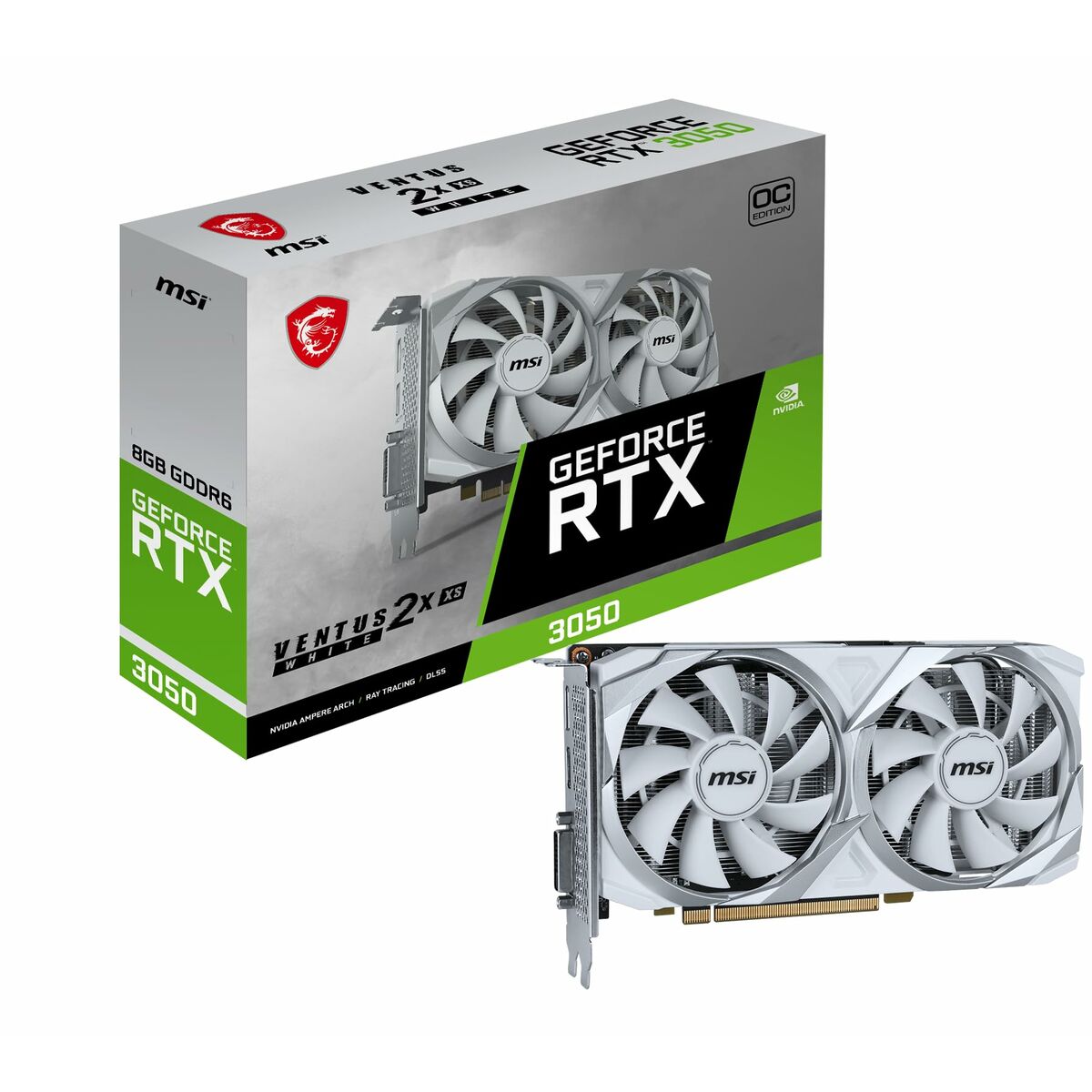 Case MSI Nvidia GeForce RTX 3050 8 GB GDDR6