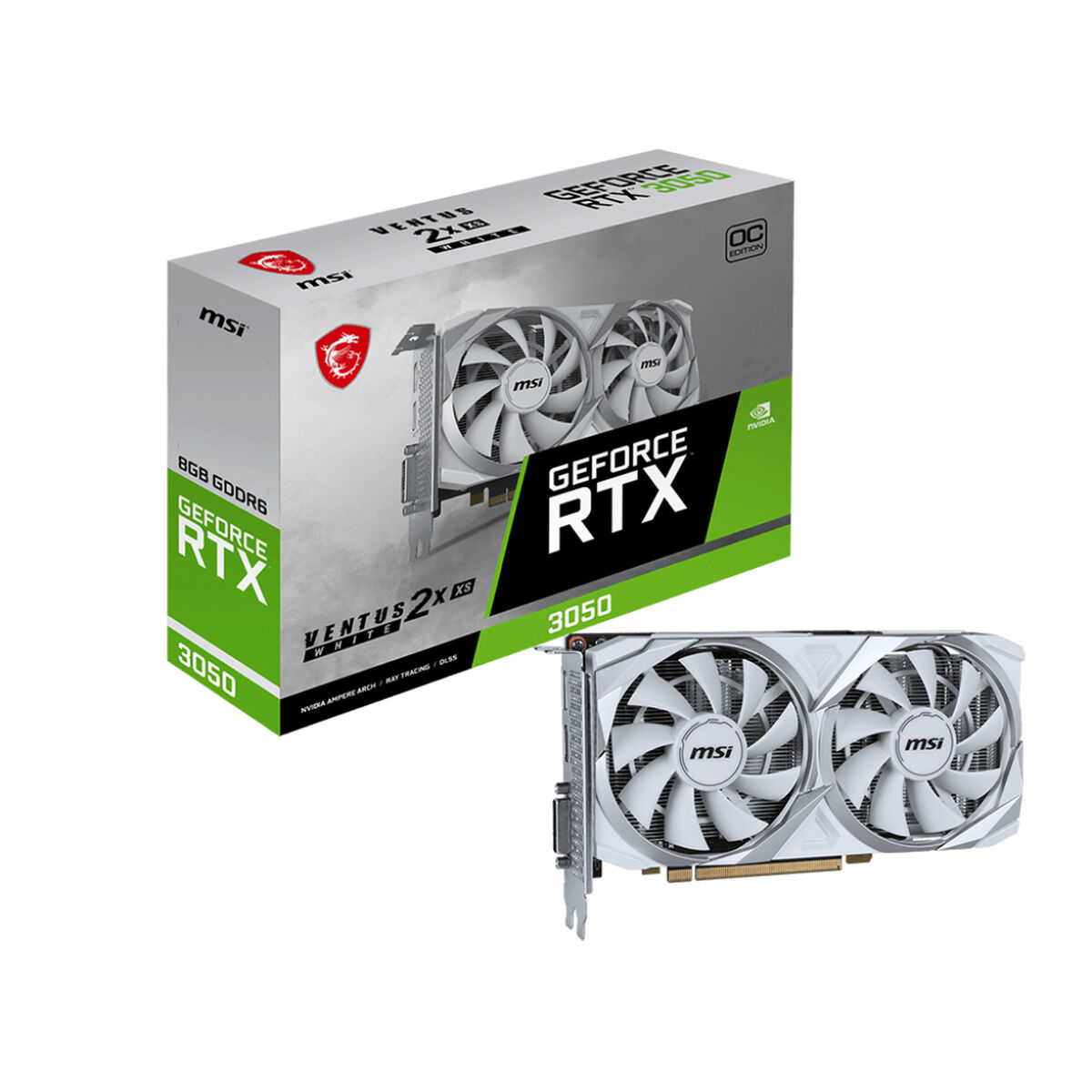 Case MSI Nvidia GeForce RTX 3050 8 GB GDDR6