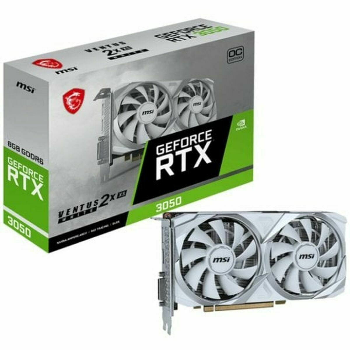 Case MSI Nvidia GeForce RTX 3050 8 GB GDDR6