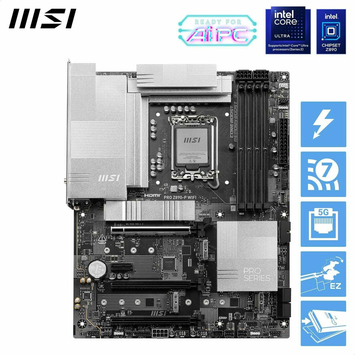 Motherboard MSI LGA 1851 Intel Z890