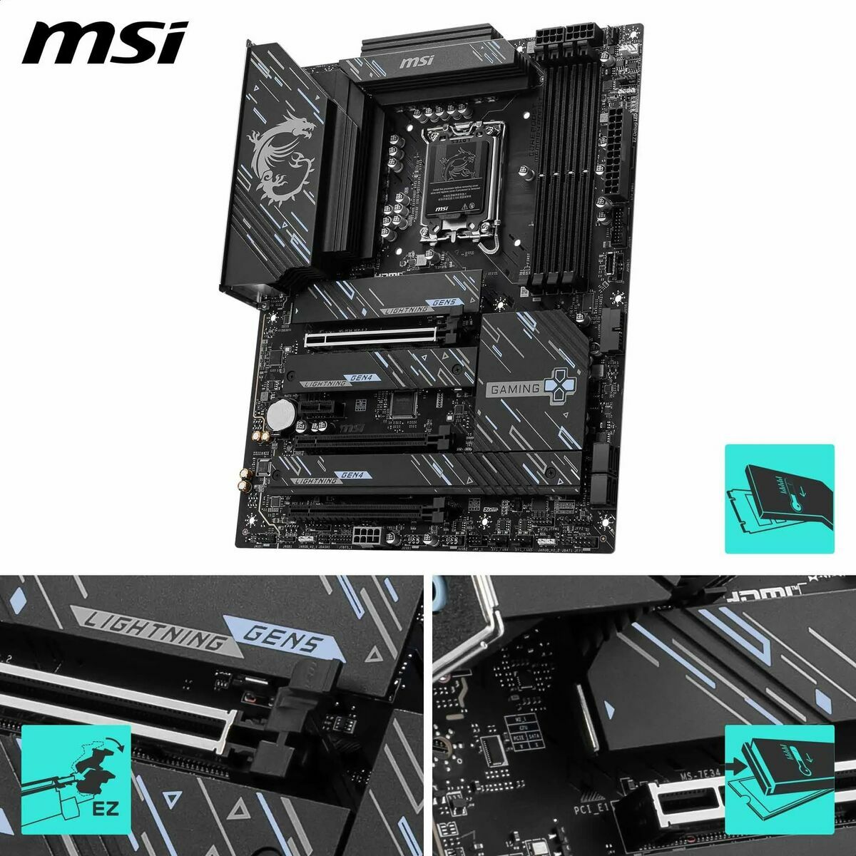 Motherboard MSI Z890 GAMING PLUS WIFI Intel Z890 LGA 1851