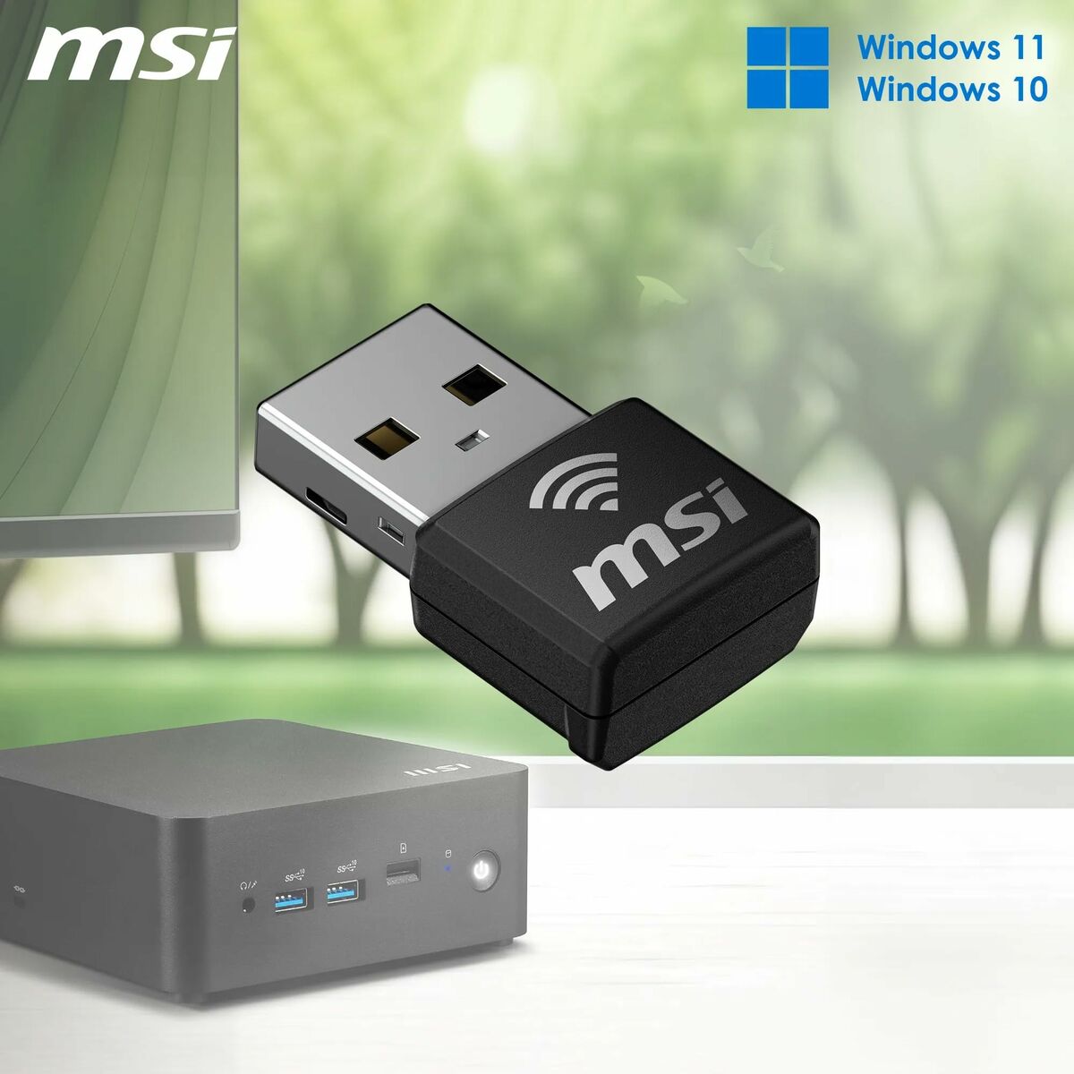 Wi-Fi USB Adapter MSI 302-8ZE30XE-000 Black