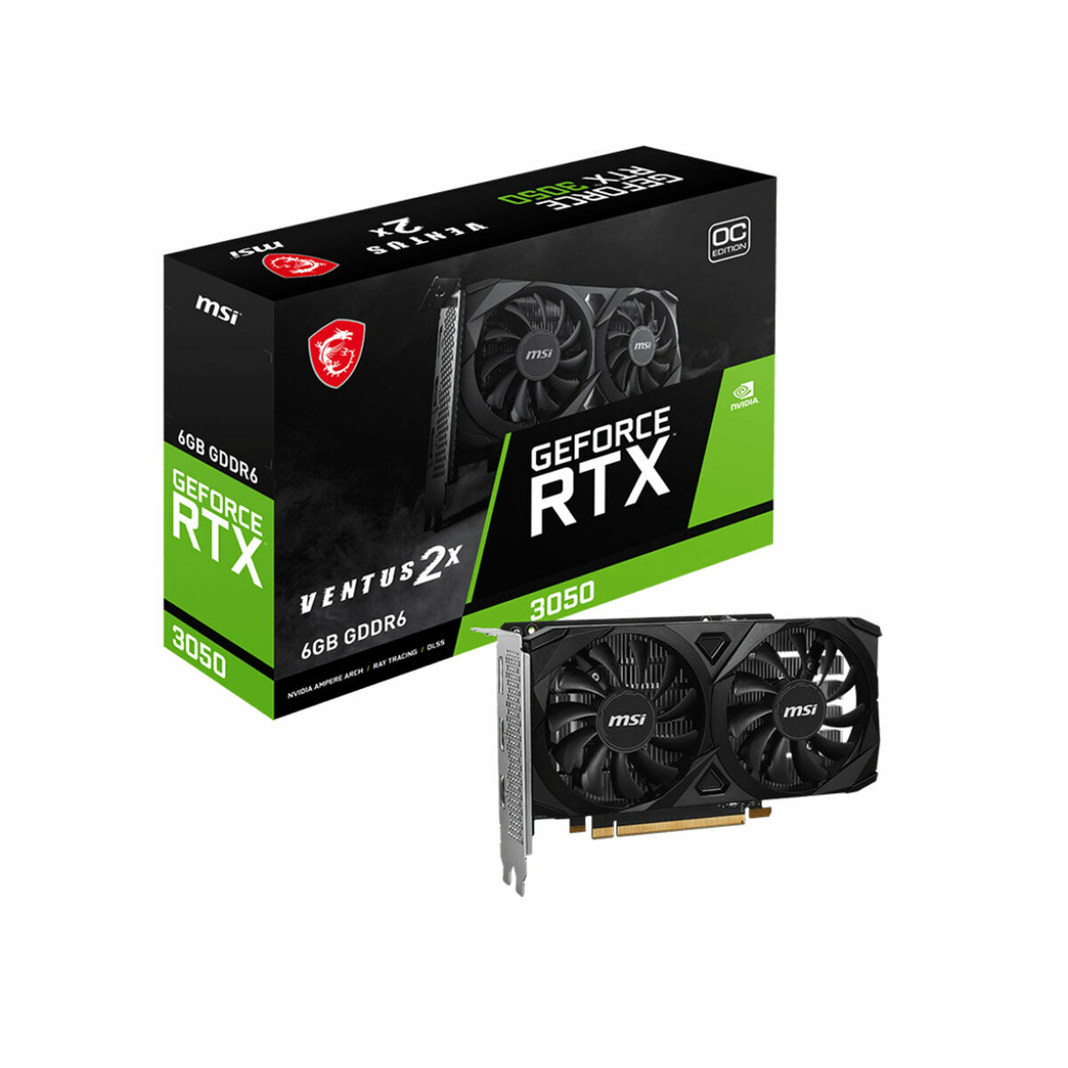 Graphics card MSI 912-V812-056 Nvidia GeForce RTX 3050 6 GB GDDR6 Graphics card MSI 912-V812-056 Nvidia GeForce RTX 3050 6 GB GDDR6