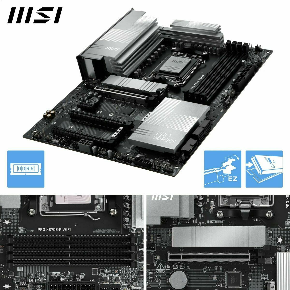 Motherboard MSI 911-7E70-002 AMD X870E AMD AM5