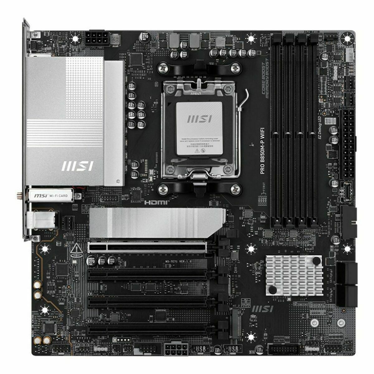 Motherboard MSI 911-7E71-001 AMD B850 AMD AM5