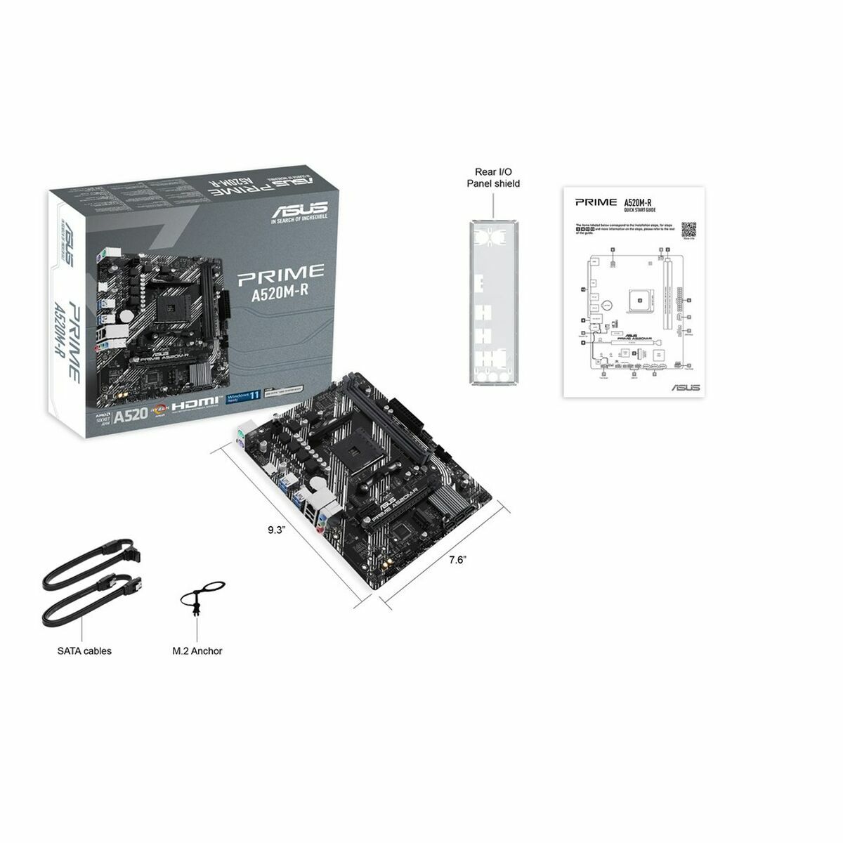 Motherboard Asus 90MB1H60-M0EAY0 AMD A520 AMD AM4