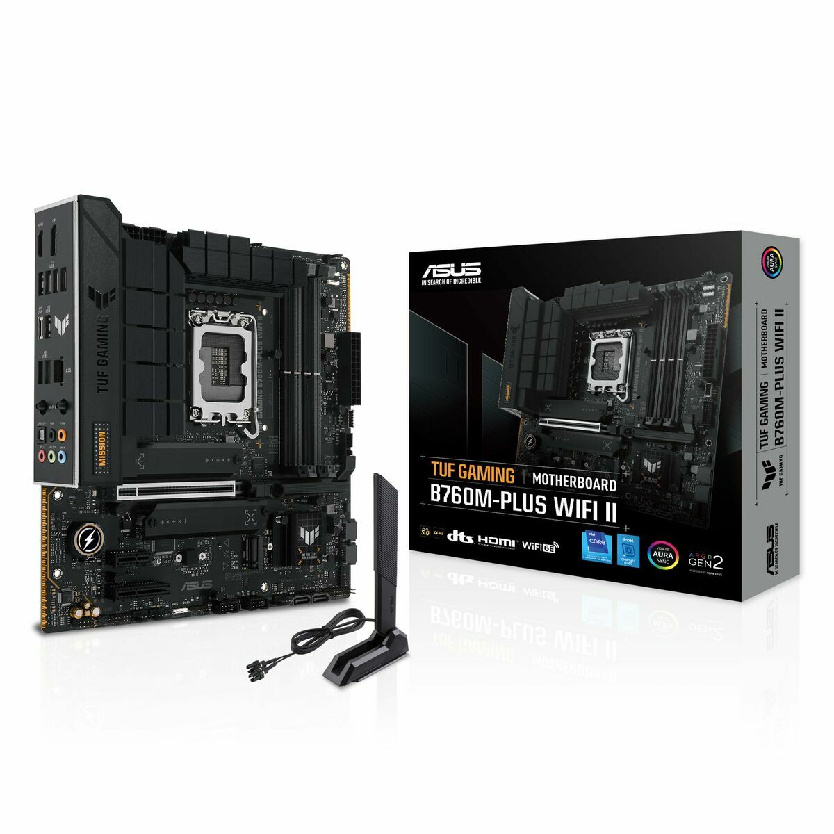 Motherboard Asus TUF GAMING B760M-PLUS WIFI II LGA 1700 Intel B760 Motherboard Asus TUF GAMING B760M-PLUS WIFI II LGA 1700 Intel B760