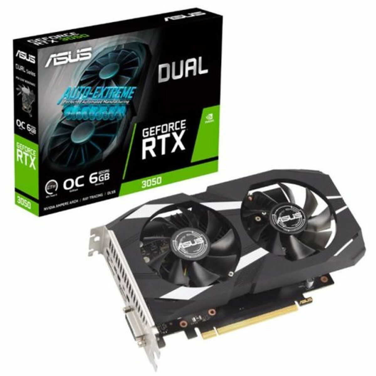 Graphics card Asus 90YV0K60-M0NA00 Nvidia GeForce RTX 3050 6 GB GDDR6 Graphics card Asus 90YV0K60-M0NA00 Nvidia GeForce RTX 3050 6 GB GDDR6