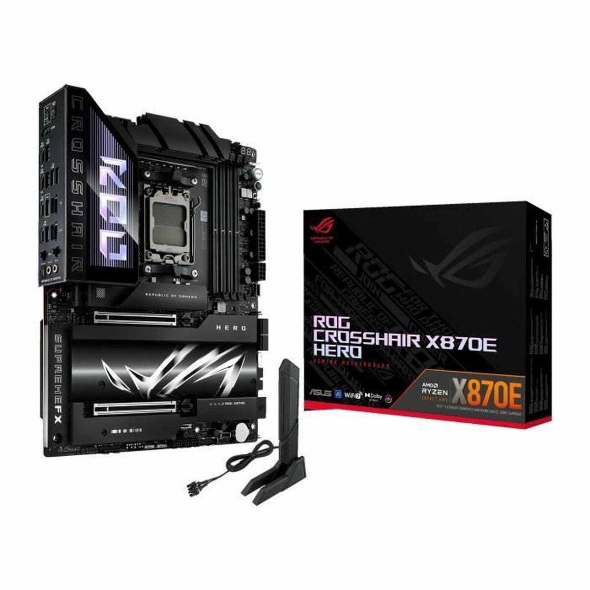 Motherboard Asus CROSSHAIR X870E HERO AMD AMD X870E AMD AM5 Motherboard Asus CROSSHAIR X870E HERO AMD AMD X870E AMD AM5