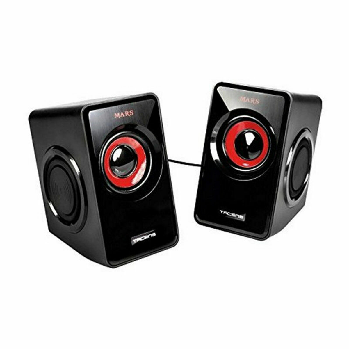 Gaming Speakers Mars Gaming MS1 Black Red/Black 10 W Gaming Speakers Mars Gaming MS1 Black Red/Black 10 W