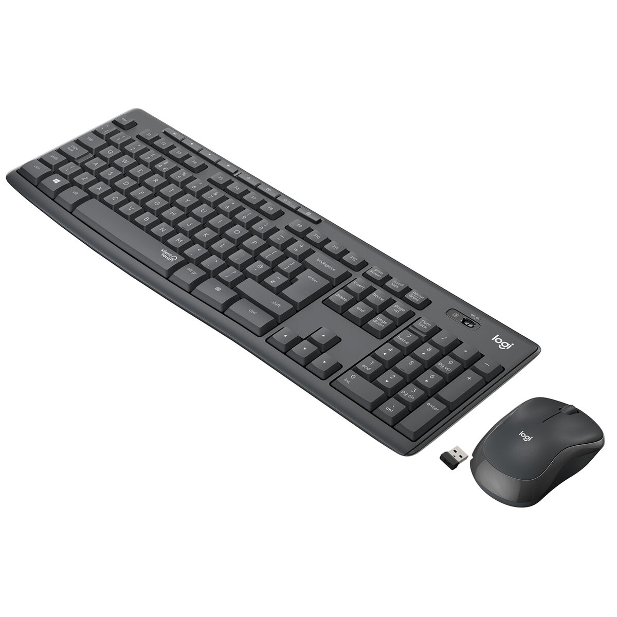 Keyboard Logitech 920-009803 Graphite Spanish Qwerty AZERTY Keyboard Logitech 920-009803 Graphite Spanish Qwerty AZERTY