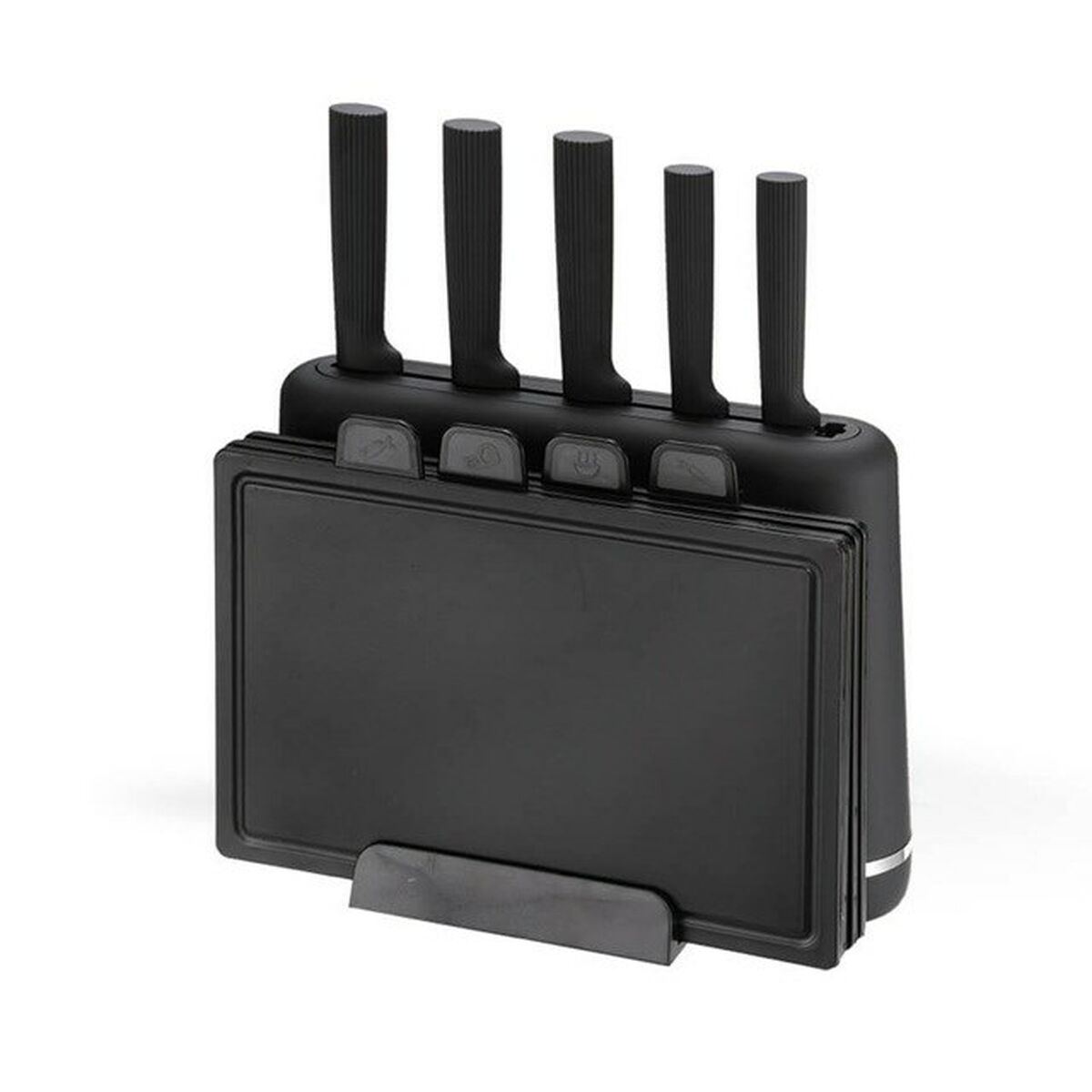 Set of Kitchen Knives and Stand Feel Maestro MR-1412-BLACK