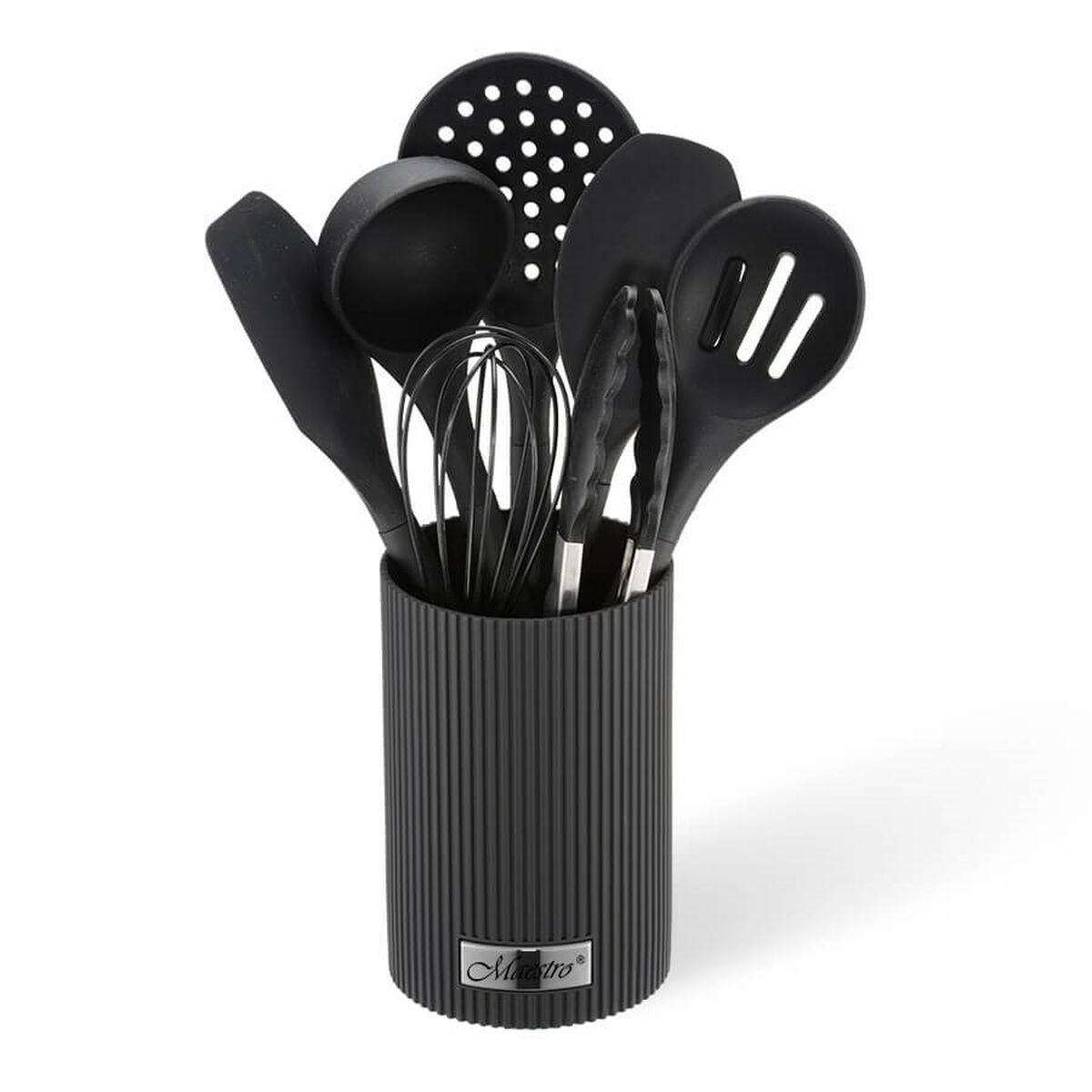 Set of Kitchen Knives and Stand Feel Maestro MR-1542-BLACK