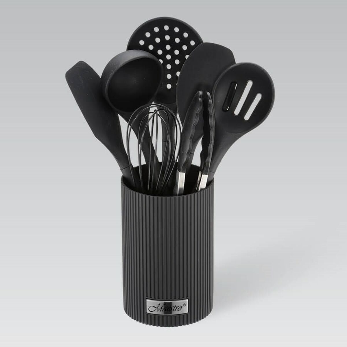 Set of Kitchen Knives and Stand Feel Maestro MR-1542-BLACK
