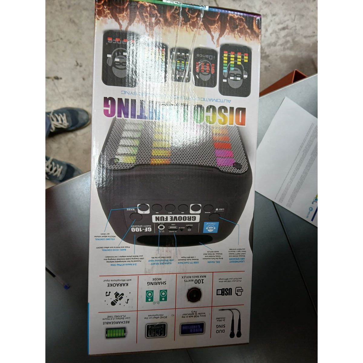 Speaker with Karaoke Microphone