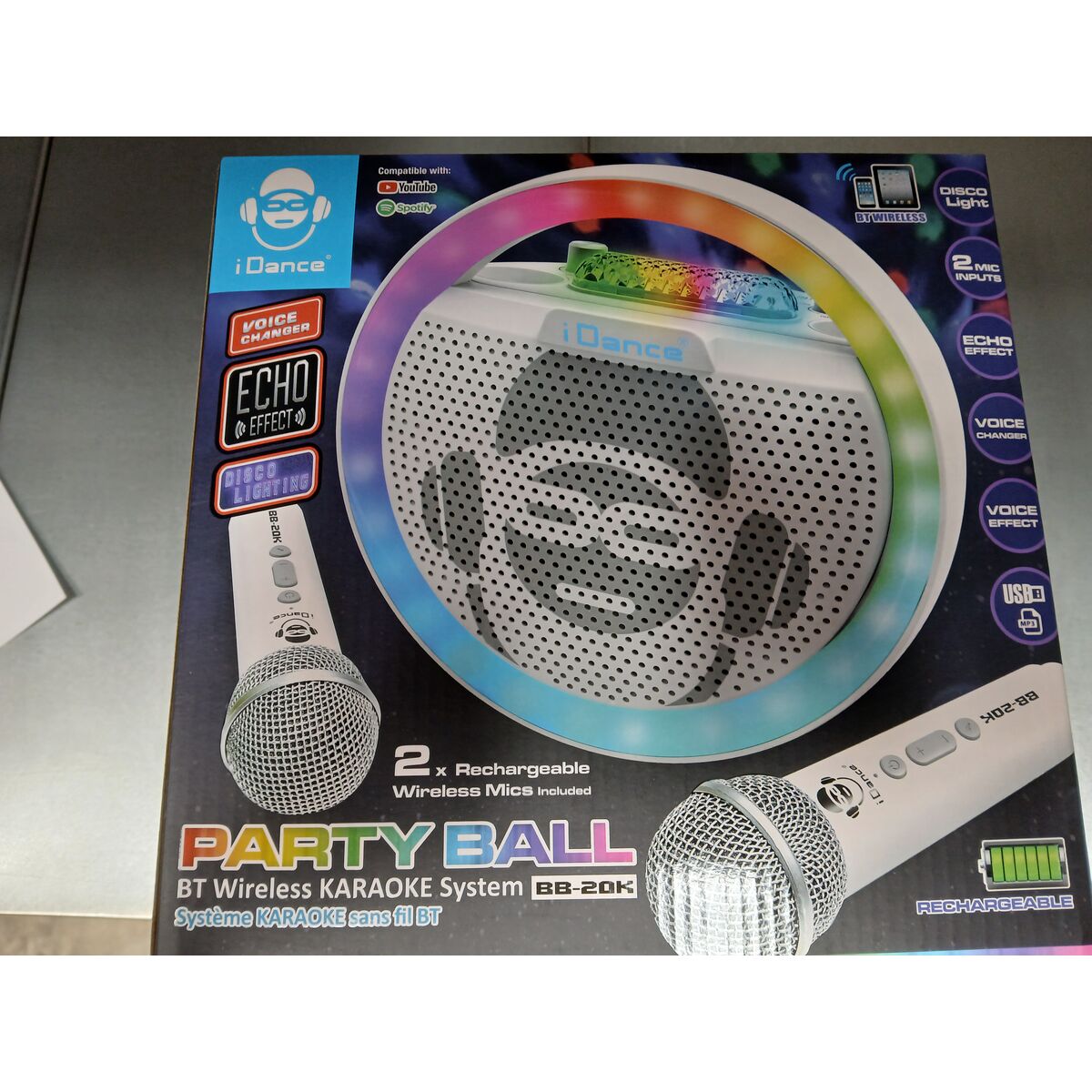 Speaker with Karaoke Microphone
