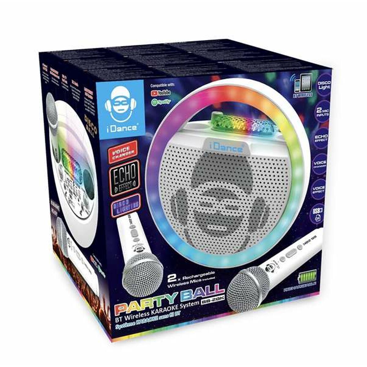 Speaker with Karaoke Microphone
