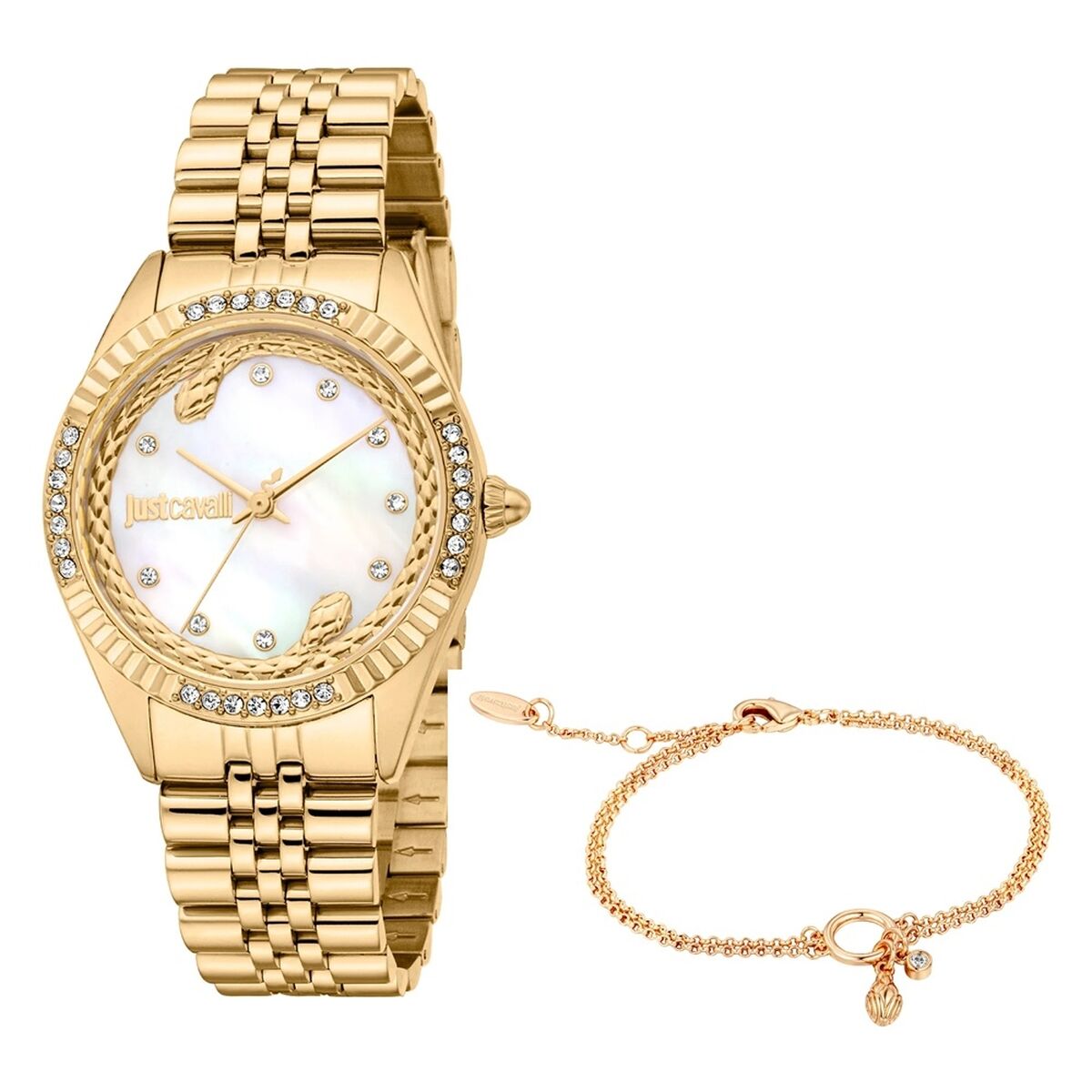 Ladies’ Watch Just Cavalli ANIMALIER SPECIAL PACK + BRACELET Golden ( 30 mm)