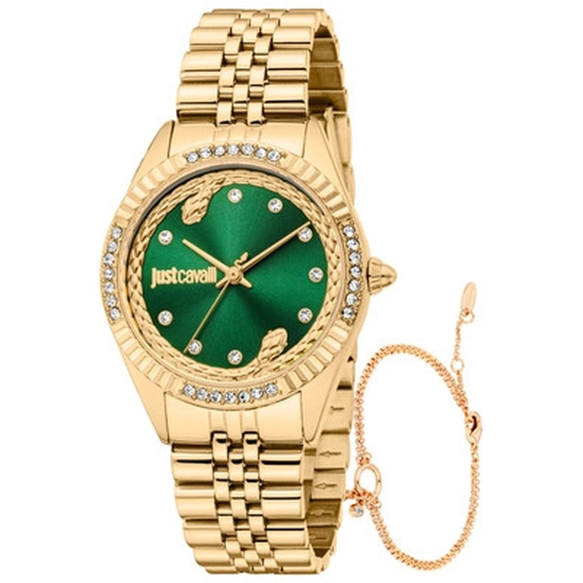 Ladies’ Watch Just Cavalli ANIMALIER SPECIAL PACK + BRACELET Golden ( 30 mm)