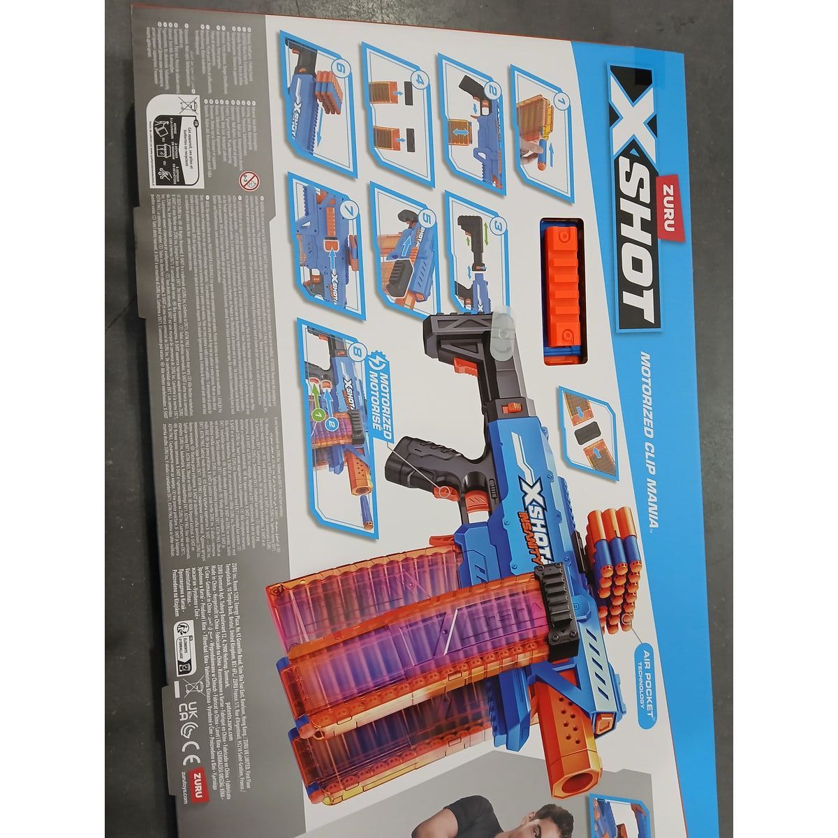 Dart Gun X-Shot Insanity clip 80 x 40 cm