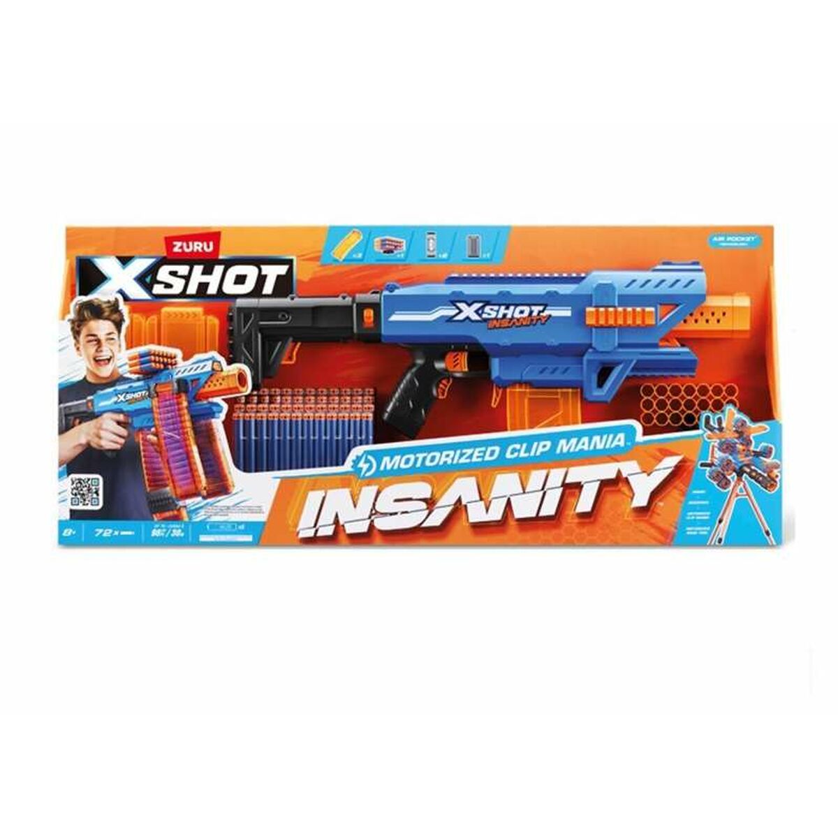 Dart Gun X-Shot Insanity clip 80 x 40 cm Dart Gun X-Shot Insanity clip 80 x 40 cm