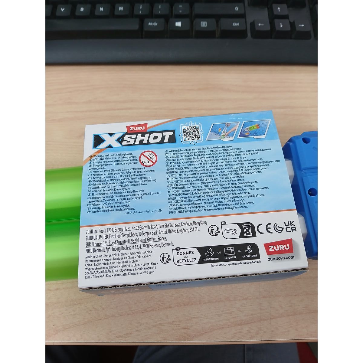 Water Pistol Zuru X-Shot Small Quad Stream Blaster 13 x 40 x 5 cm