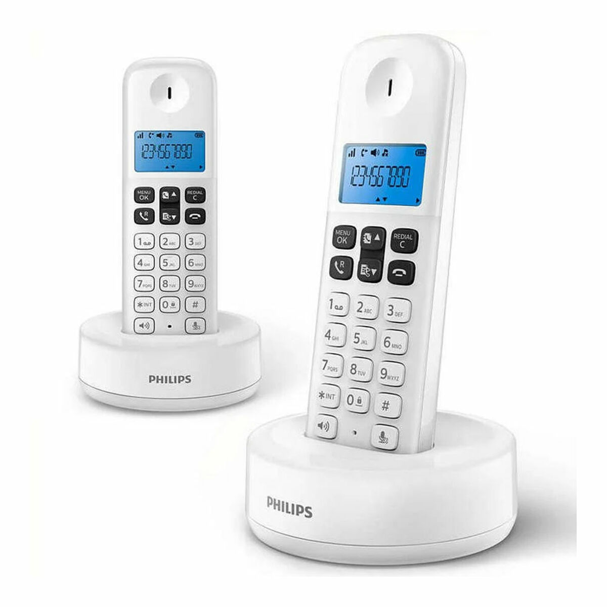 Wireless Phone Philips D1612W/34 Black White Wireless Phone Philips D1612W/34 Black White