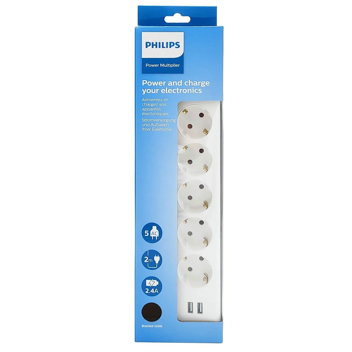Power Strip – 5 Sockets Philips