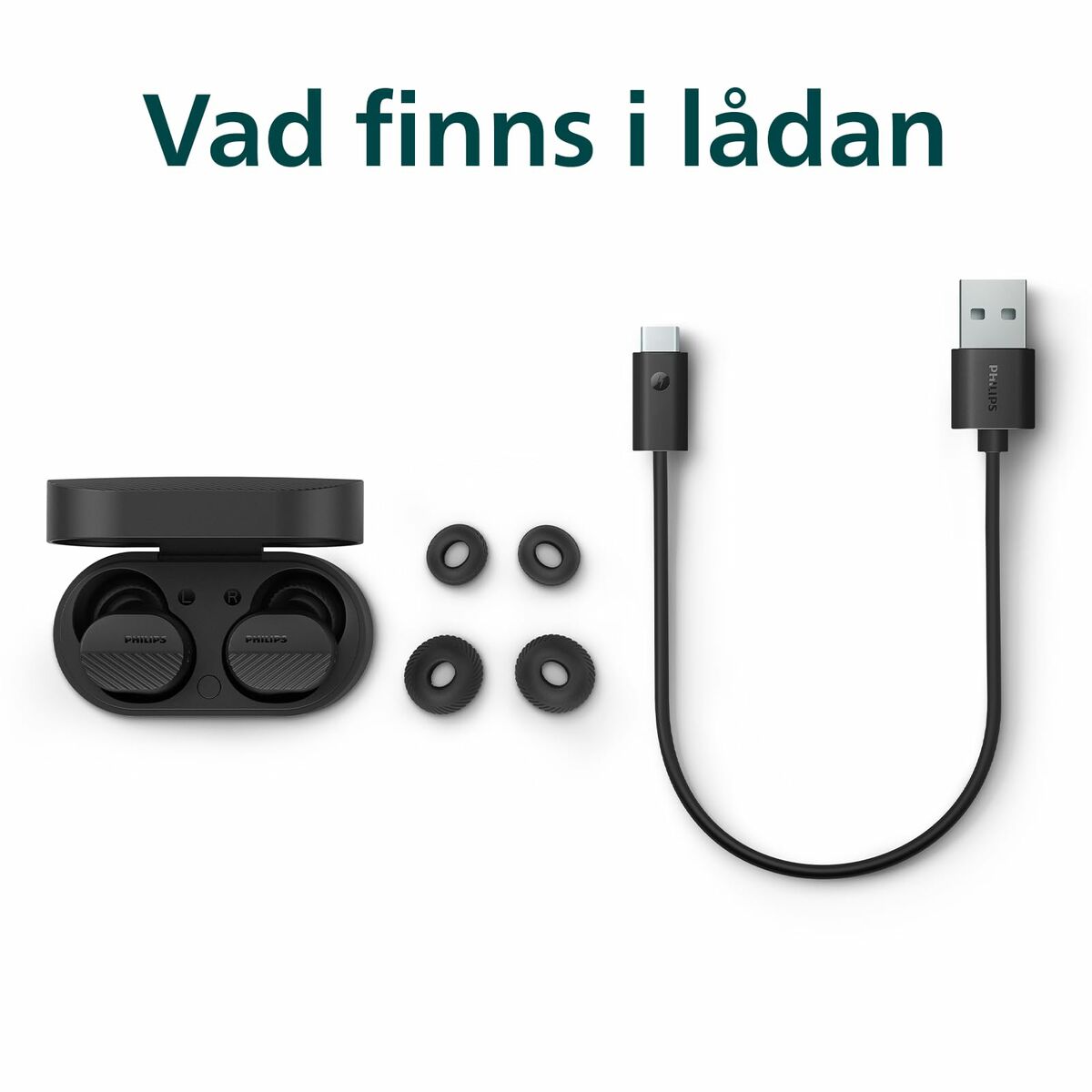 Headphones Philips TAT5000BK/00 Black