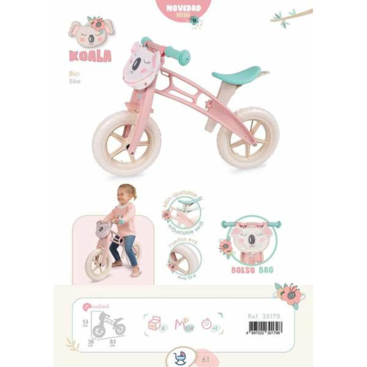 Children’s Bike Decuevas Koala 83 x 53 x 38 cm