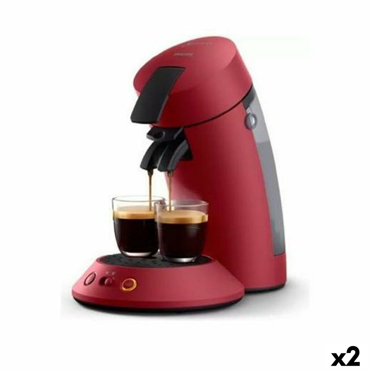 Capsule Coffee Machine Philips SENSEO ORIGINAL PLUS Red 1 bar 0,7 L (2 Units) Capsule Coffee Machine Philips SENSEO ORIGINAL PLUS Red 1 bar 0,7 L (2 Units)