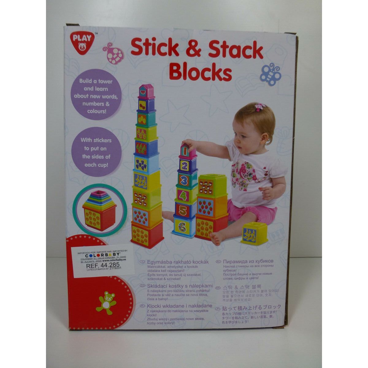 Stacking Blocks PlayGo 4 Units 10,2 x 50,8 x 10,2 cm