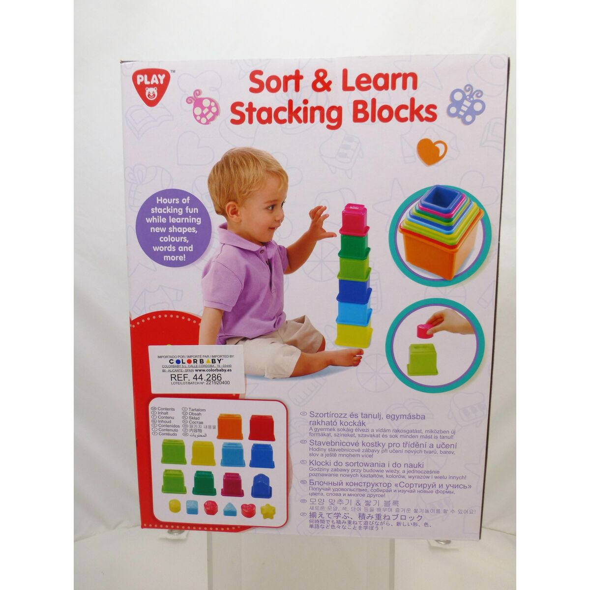 Stacking Blocks PlayGo 16 Pieces 4 Units 10,5 x 9 x 10,5 cm