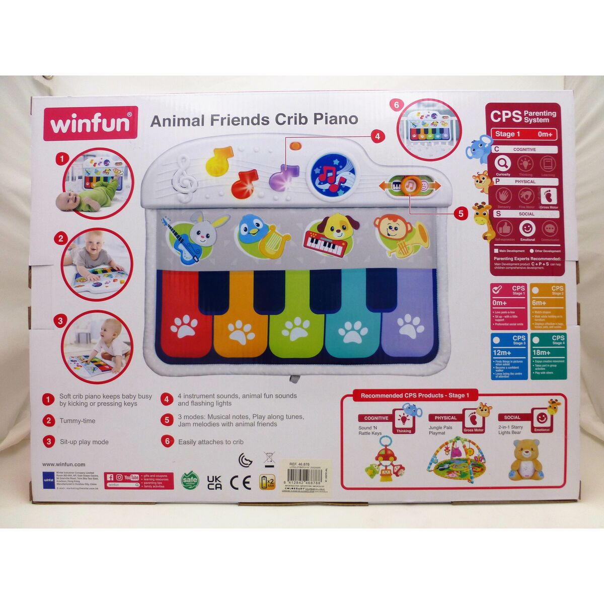 Interactive Piano for Babies Winfun 42 x 3 x 32 cm (4 Units)