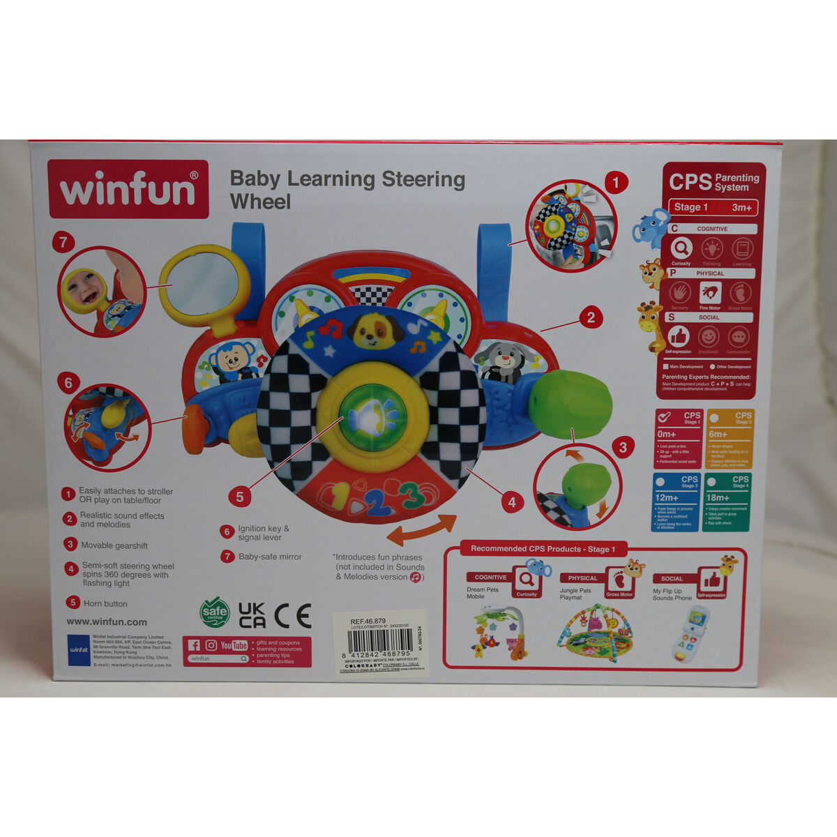 Steering Wheel for Pushchair Winfun 29 x 17 x 10,5 cm (4 Units)