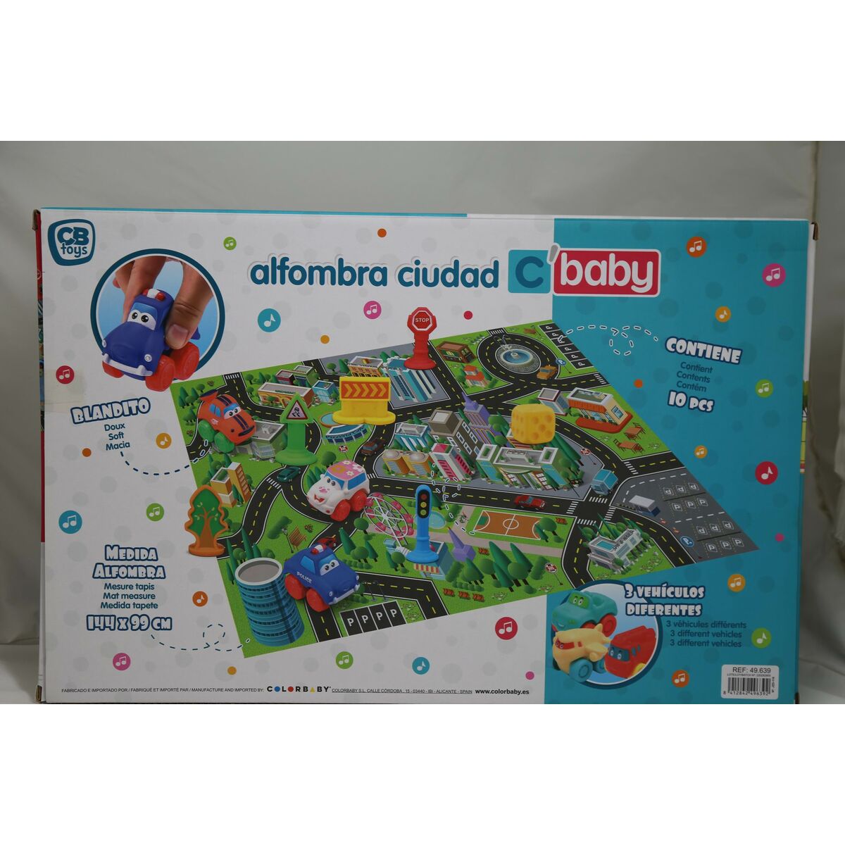 Play mat Colorbaby City Plastic (2 Units)