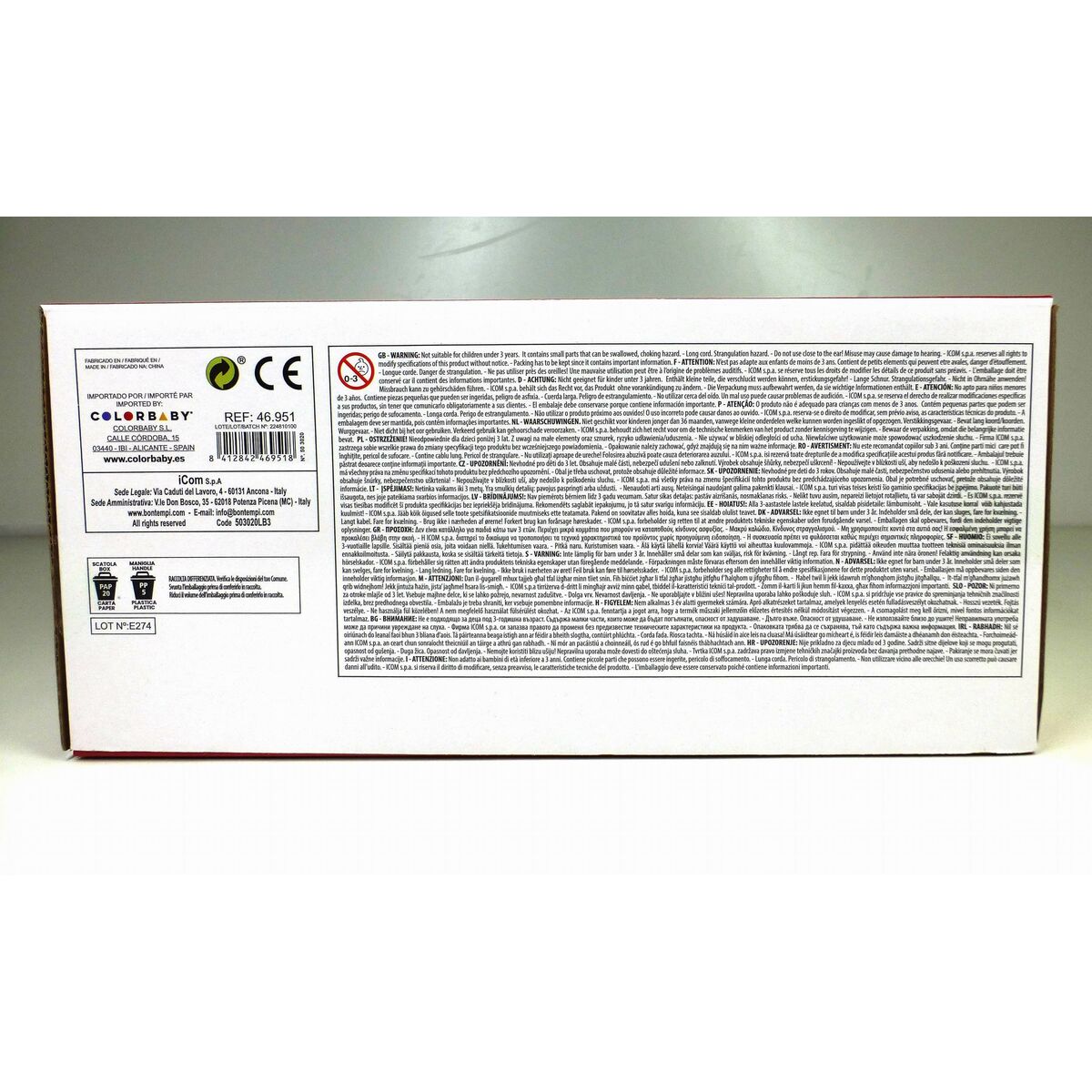 Drum Bontempi Plastic 30,5 x 13,5 x 30,5 cm (4 Units)