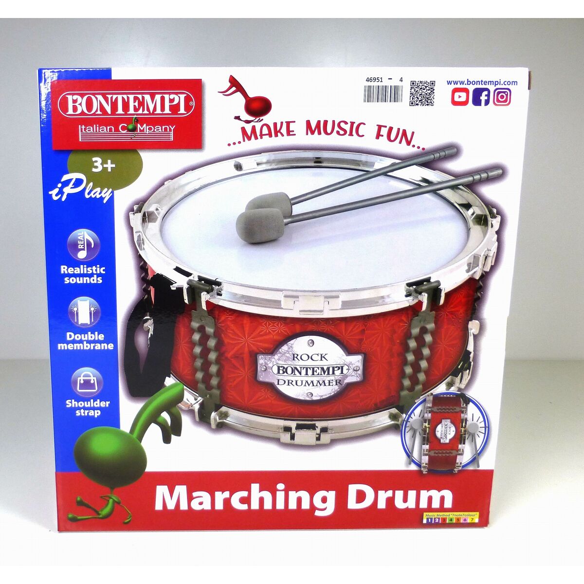 Drum Bontempi Plastic 30,5 x 13,5 x 30,5 cm (4 Units)