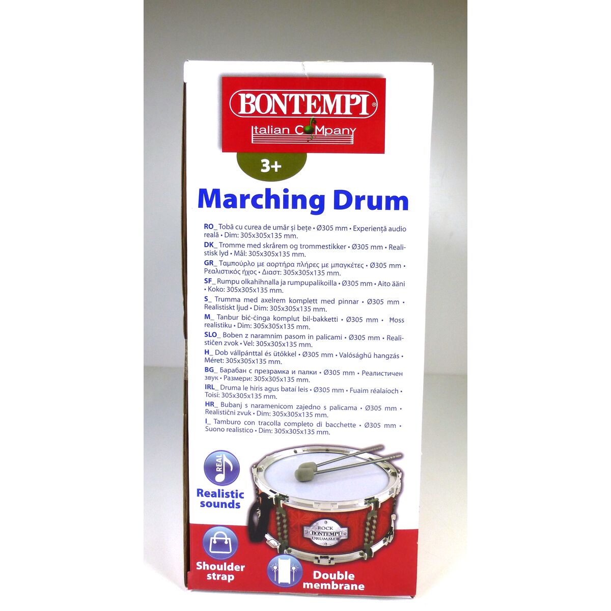 Drum Bontempi Plastic 30,5 x 13,5 x 30,5 cm (4 Units)