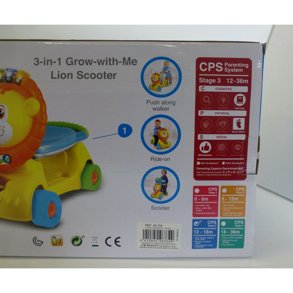 Tricycle Winfun Lion Light Sound 57 x 42 x 26 cm (2 Units)