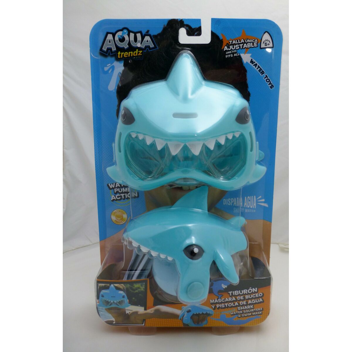 Set of water pistols and diving mask Eolo Shark 18 x 15 x 8,5 cm (4 Units)