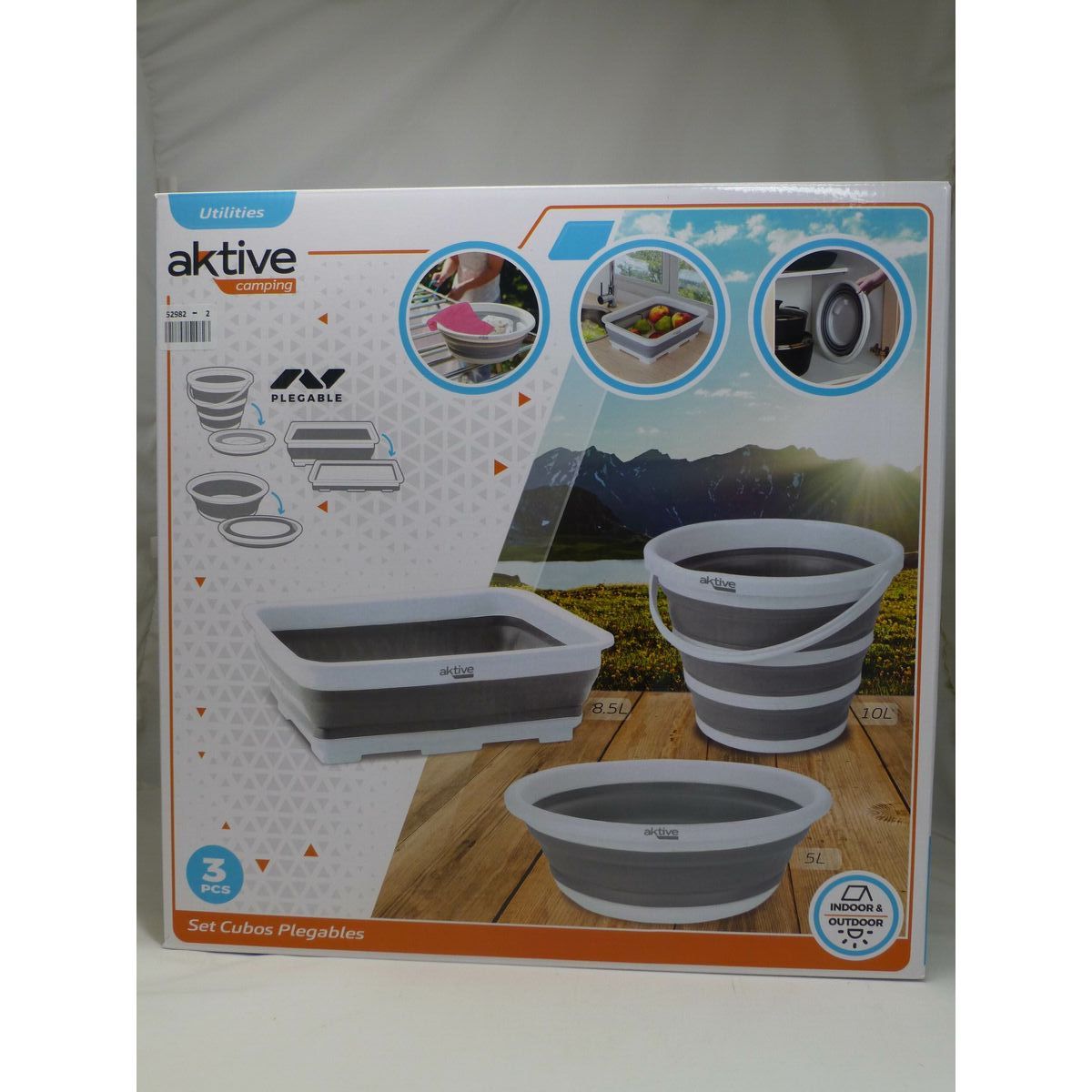Bucket set Aktive Foldable 2 Units