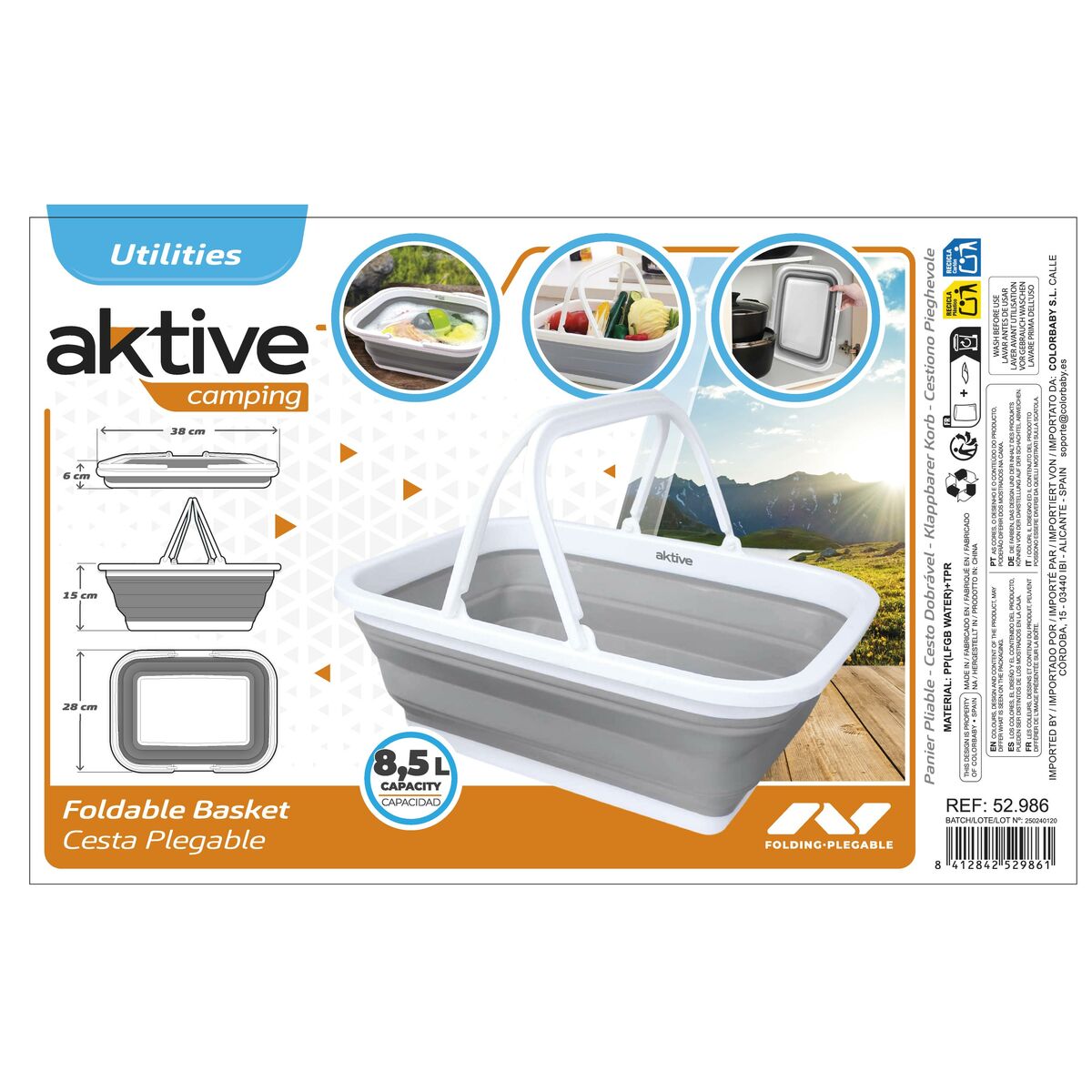 Basket Aktive Foldable 6 Units