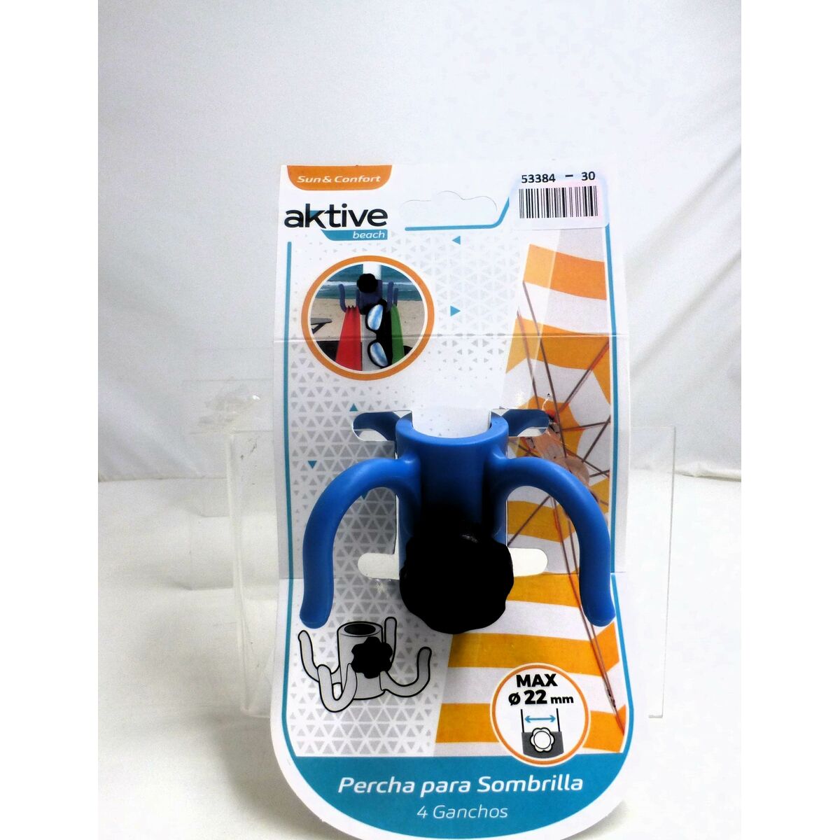 Umbrella hanger Colorbaby Plastic 11 x 5 x 11 cm (30 Units)