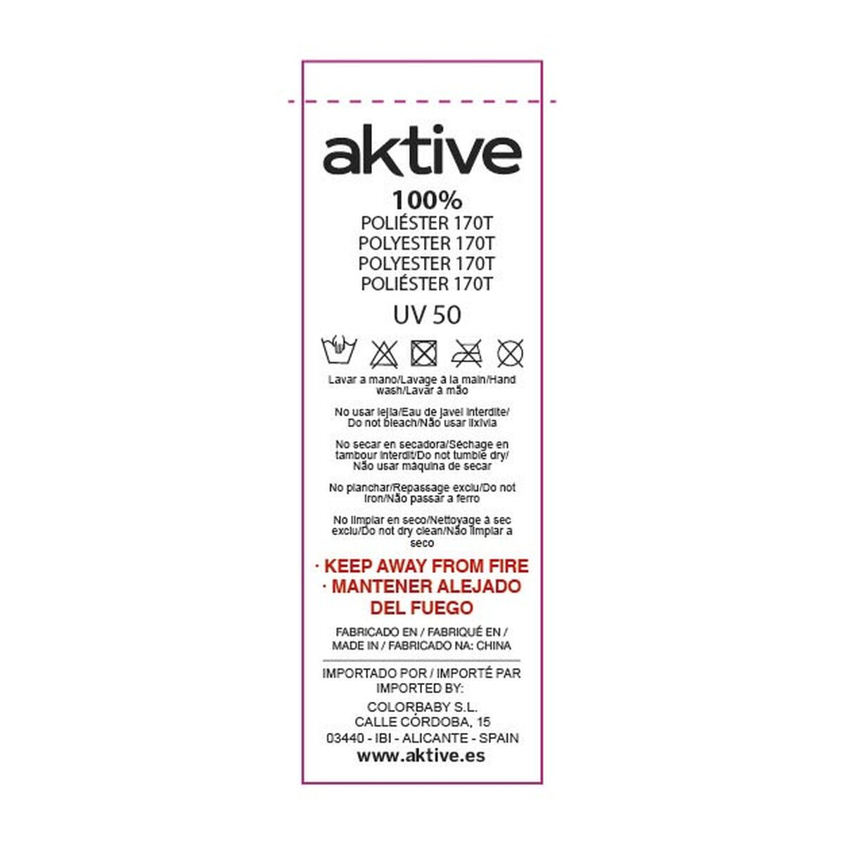 Umbrella Aktive Multicolour 180 x 185 x 180 cm 180 x 180 x 180 cm 180 x 189 x 180 cm (12 Units)