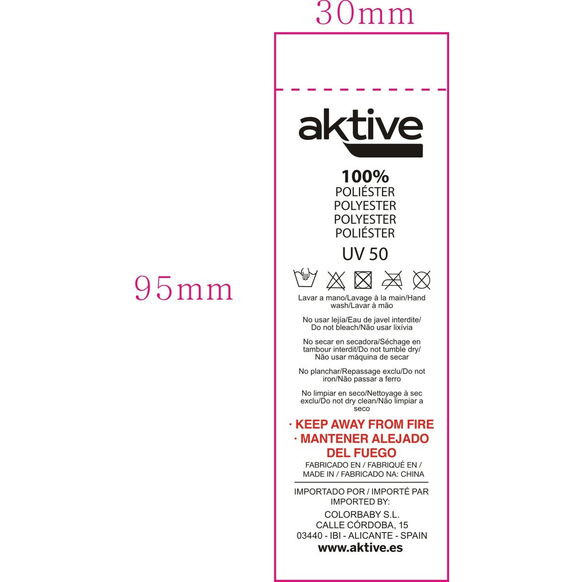 Umbrella Aktive Multicolour 200 x 200 x 200 cm 200 x 203 x 200 cm (6 Units)