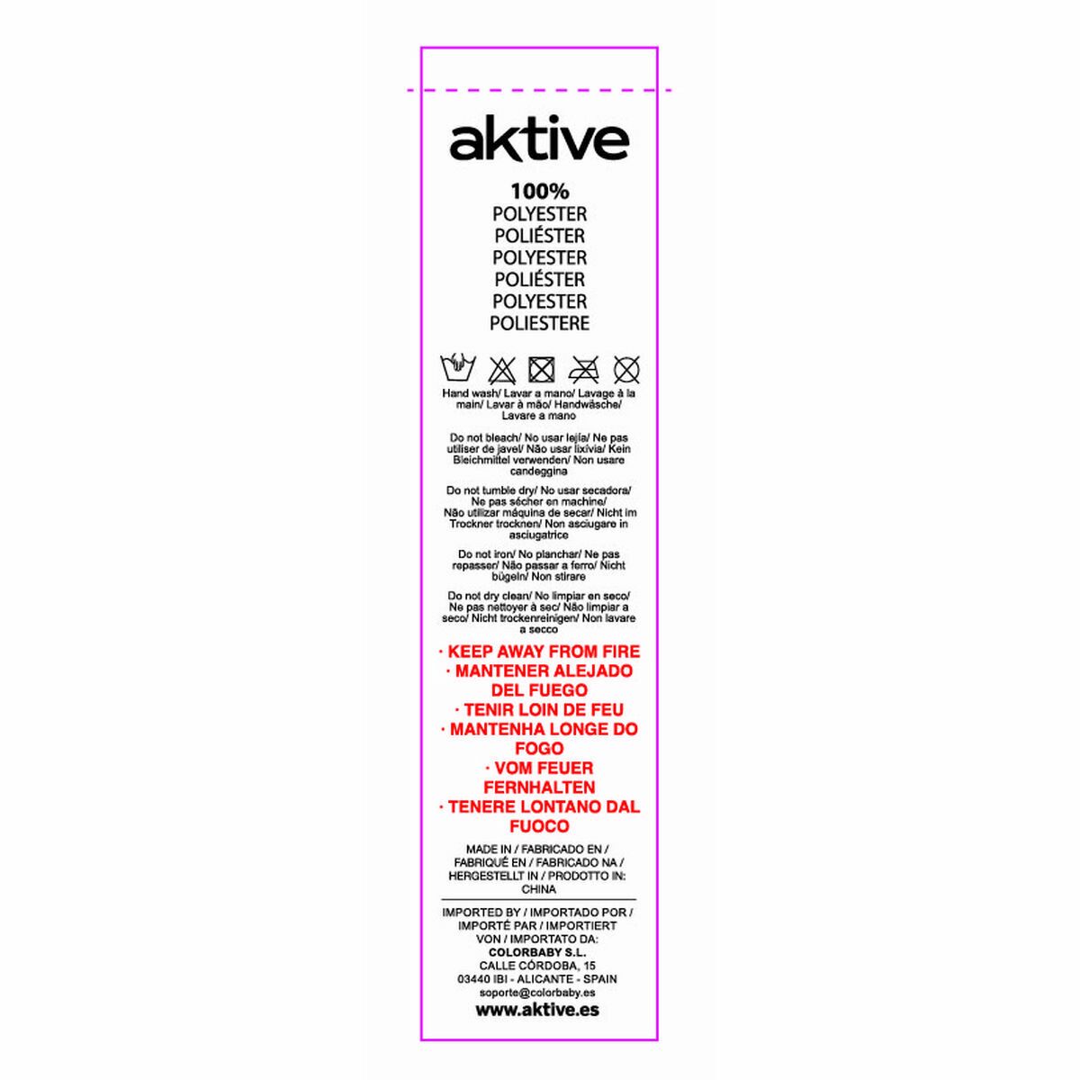 Protective Case Aktive Tables 200 x 60 x 130 cm (6 Units)