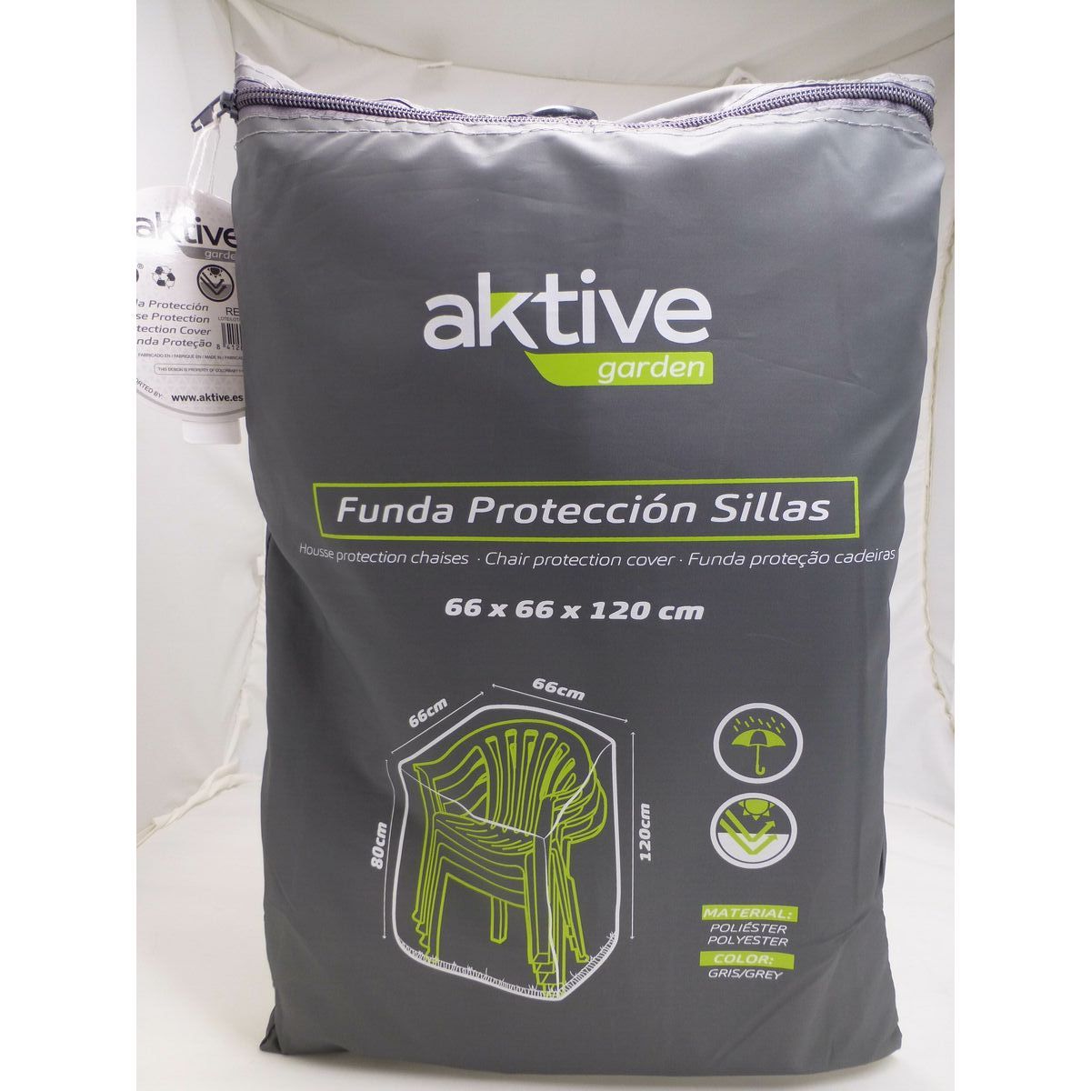 Chair Cover Aktive 66 x 120 x 66 cm (6 Units)