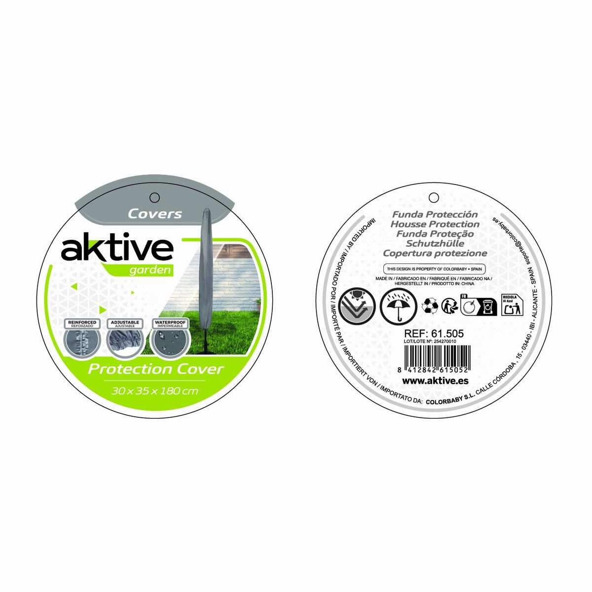 Sunshade Cover Aktive 30 x 180 x 35 cm (6 Units)