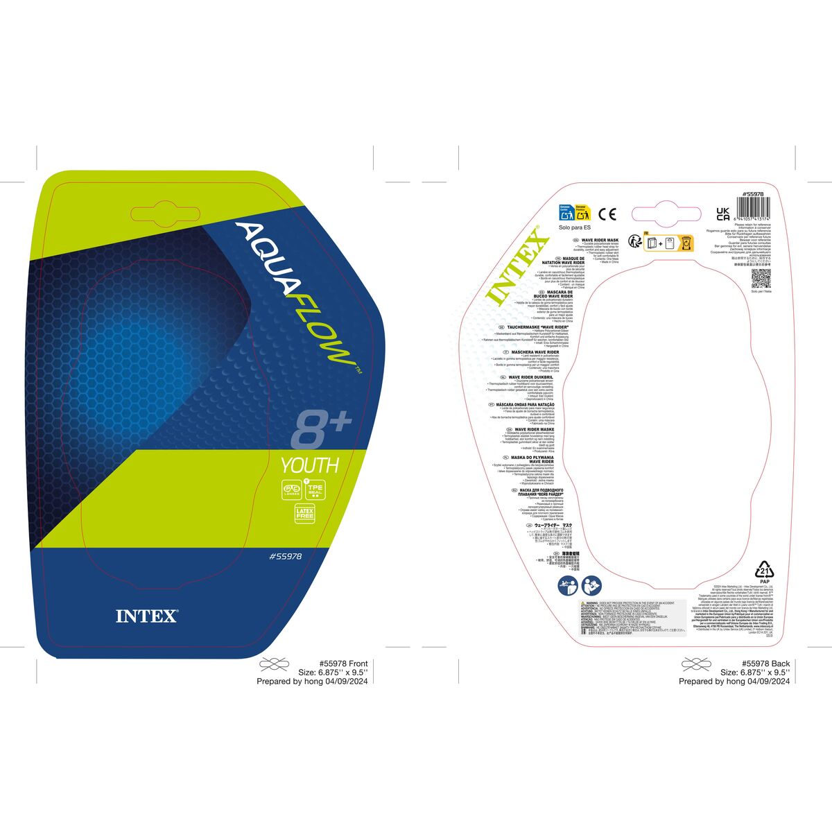Snorkel Intex Wave Rider Blue
